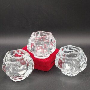 Beacon Hill Set of 3 Crystal Snowball Votive Candle Holder